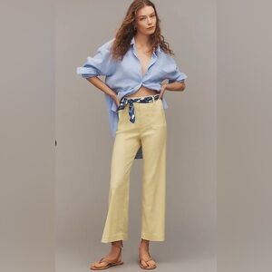Maeve the Colette Light Yellow Cropped Pants 30T
